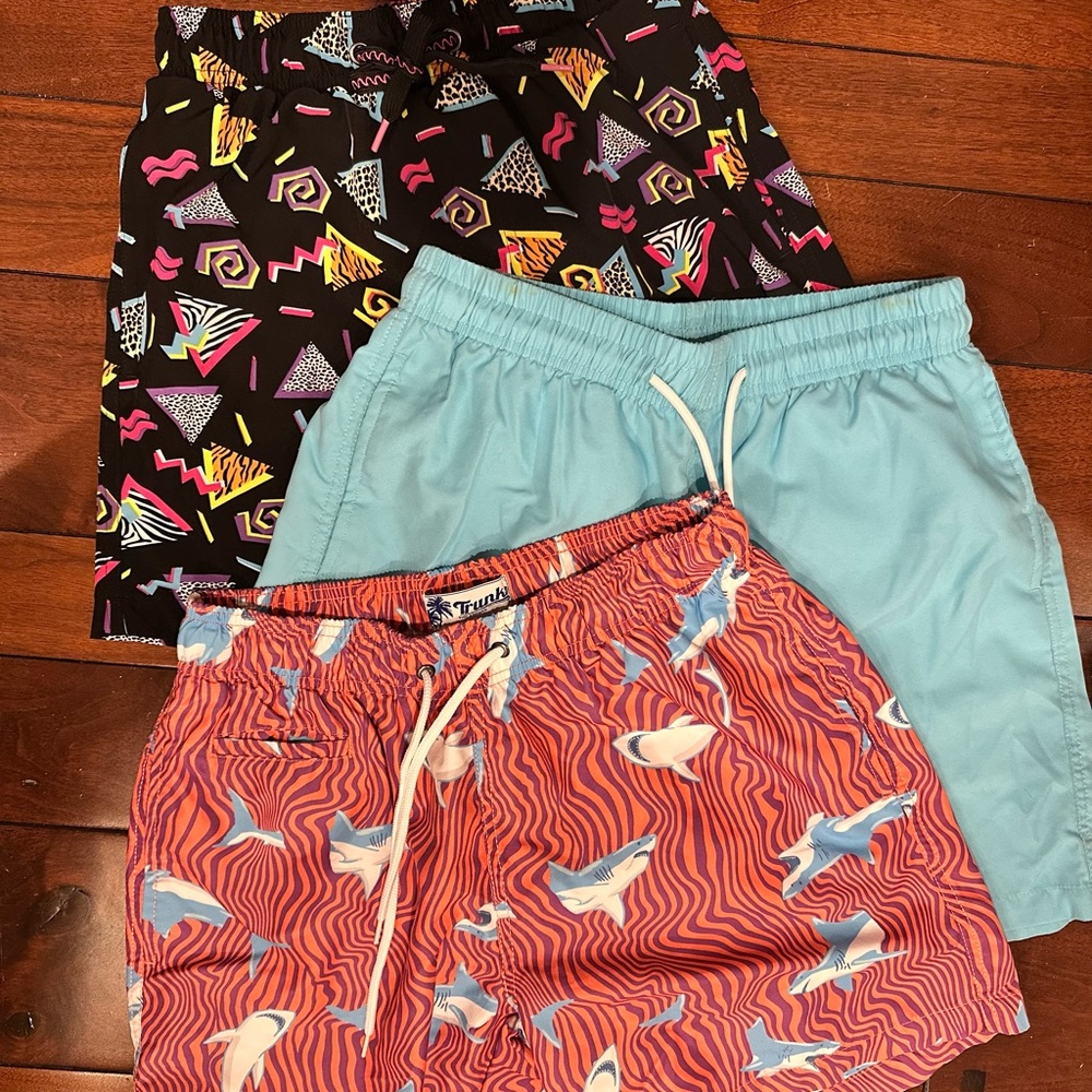 3 Pair Men’s Swim Trunks /Swim Shorts